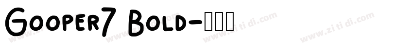 Gooper7 Bold字体转换